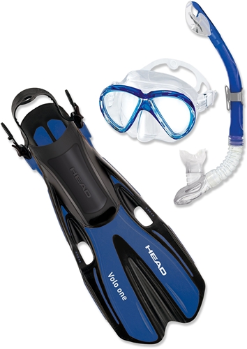  Mares Head Adult - Marlin Dive Mask, Snorkel and Fins Set