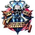 Innovative Amphibious Outfitters Dive Deep Die Cut Sticker