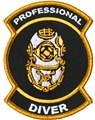 Innovative Emroidered Professional Diver Patch