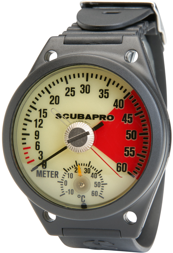 ScubaPro BootWrist Mount Metric  Depth Gauge 