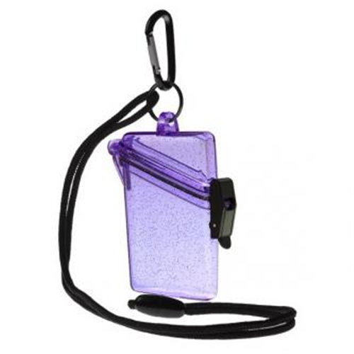 Witz Glitter Box See-It-Safe 3.7in x 2.5in Waterproof ID/Badge Holder