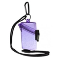 Witz Glitter Box See-It-Safe 3.7in x 2.5in Waterproof ID/Badge Holder