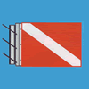Trident Wind Activated Rising Antenna Dive Flag