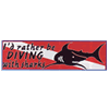 Trident I'd Rather Be Diving With Sharks Bumper Sticker