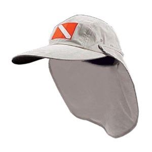 Trident Long Billed Outdoor Dive Flag Hat with Sun Shade