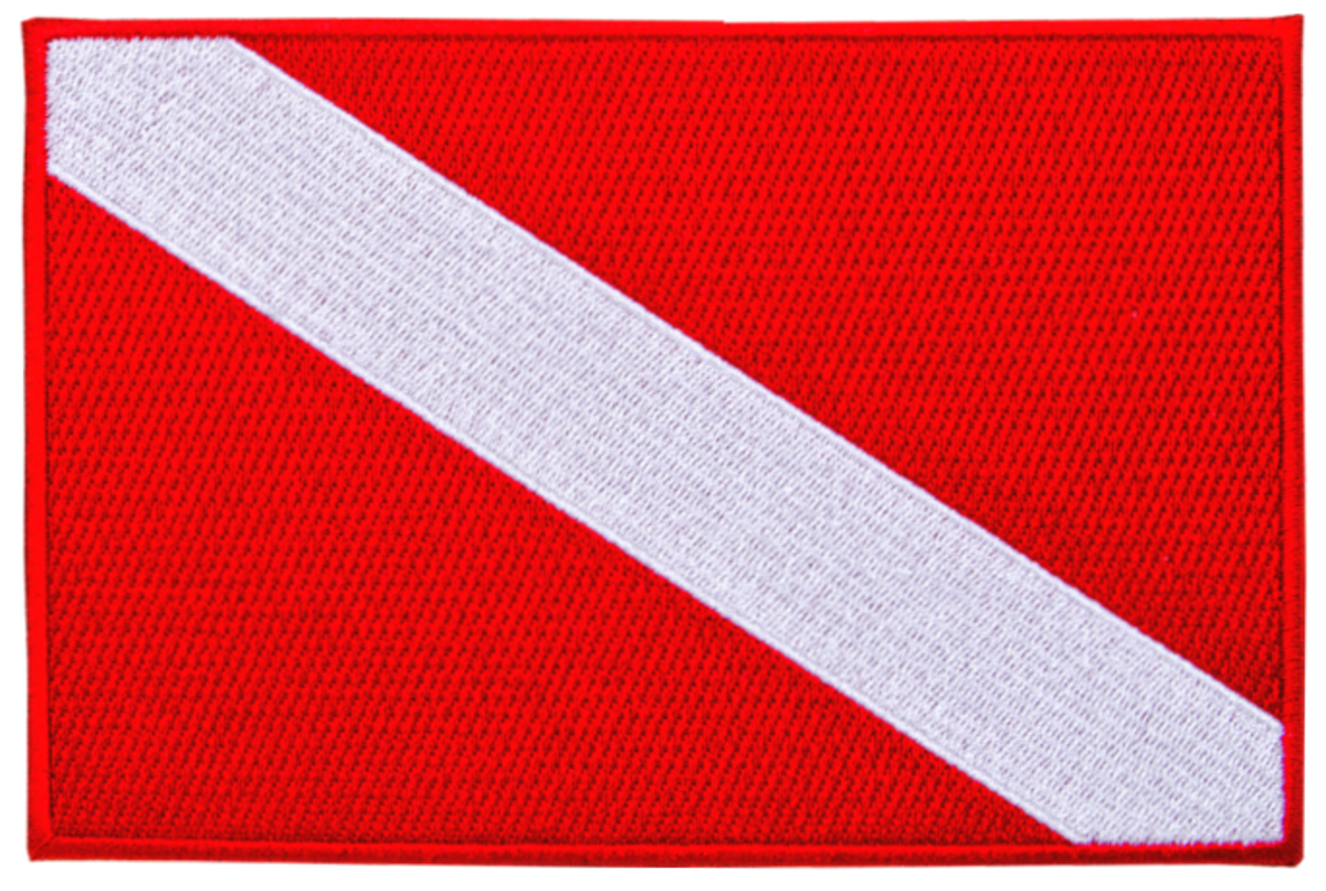 Innovative Emroidered Large Dive Flag Patch