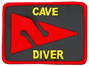Innovative Emroidered Cave Diver Patch