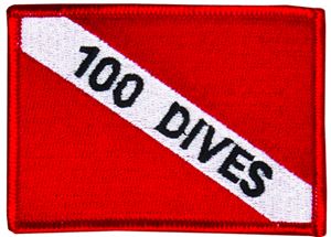 Innovative Emroidered 100 Dives Patch