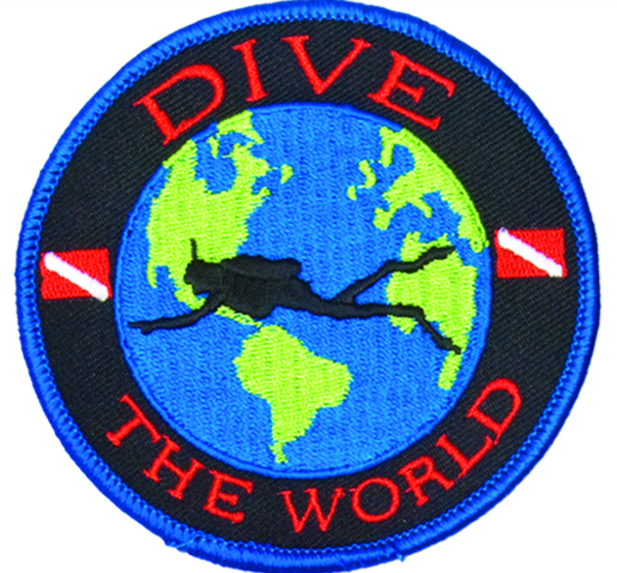 Innovative Embroidered Dive The World Patch