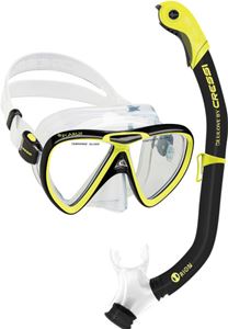 Cressi Ikarus Mask and Orion Semi-Dry Snorkel Set