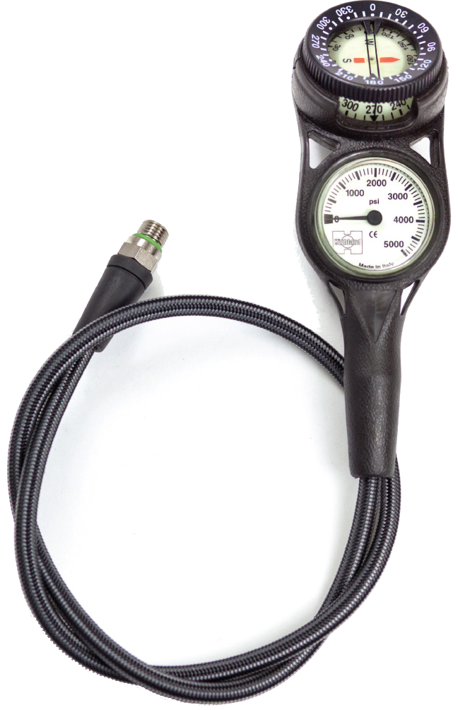 Highland Miflex Metric Pressure Gauge and Compass Combo