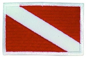 Innovative Embroidered Small Dive Flag Patch
