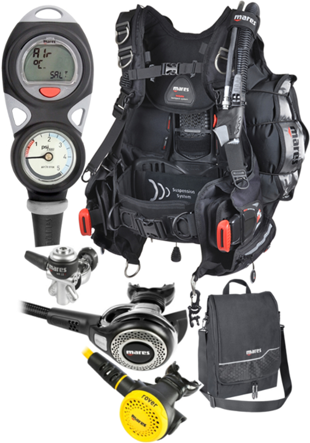 Mares Bolt BCD Abyss 22 Mission Puck 2 Package