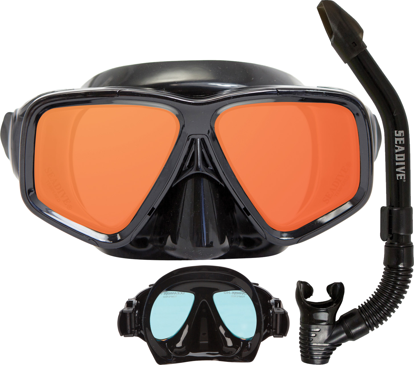 Oceanways SeeSharp Mask and Snorkel Combo