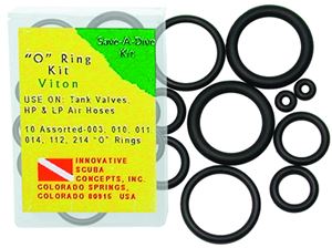 Innovative Save-A-Dive 10 Piece Viton Rubber O-Ring Kit