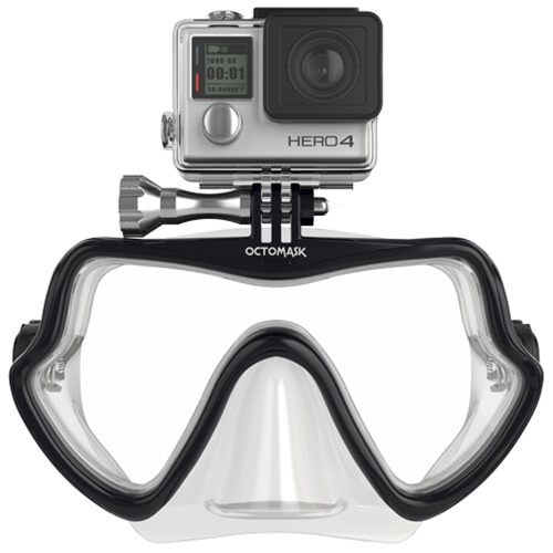 OctoMask GoPro Mount Wide Face Dive Mask