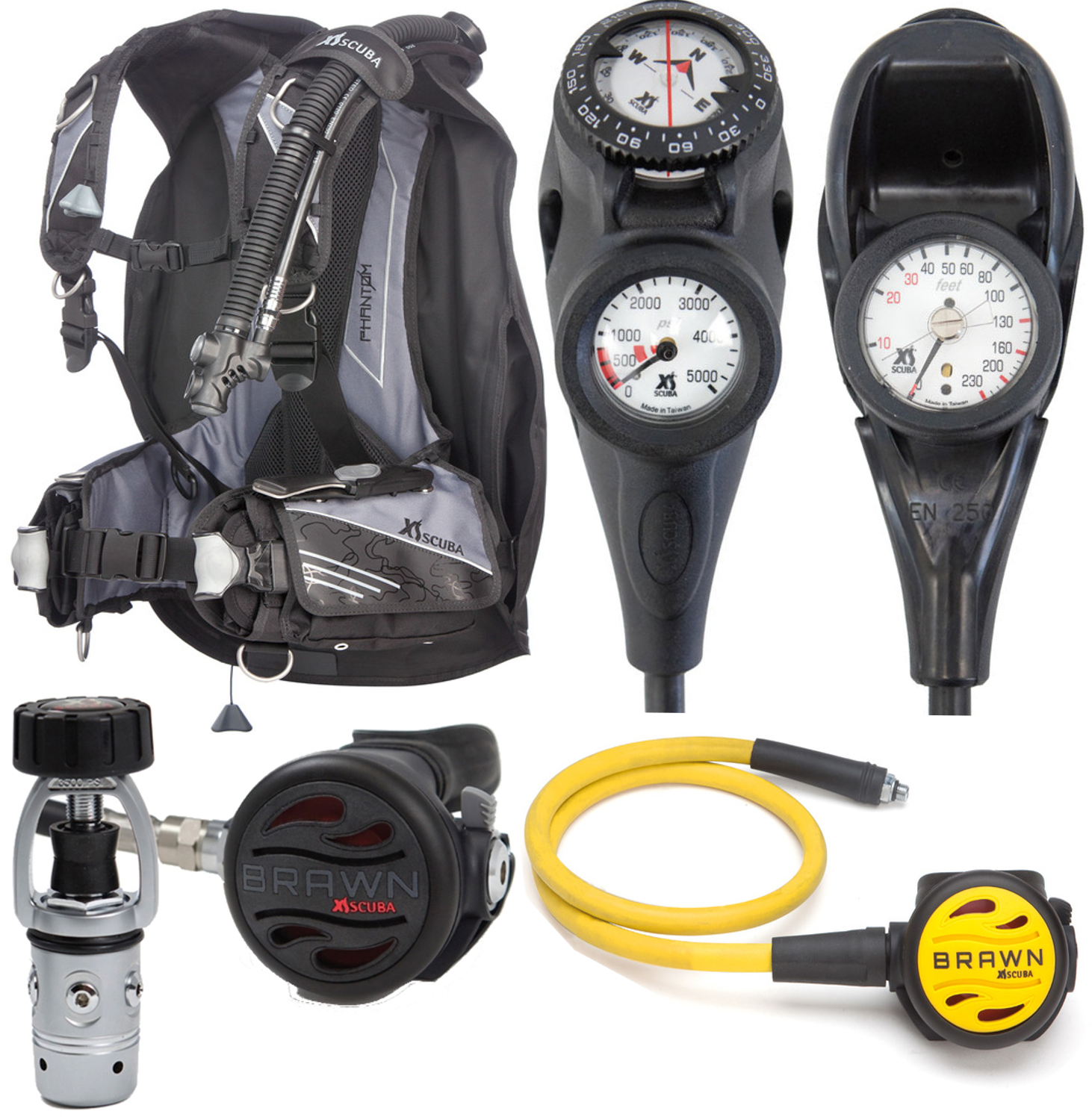 XS Scuba Welcome To Diving Phantom BCD Package