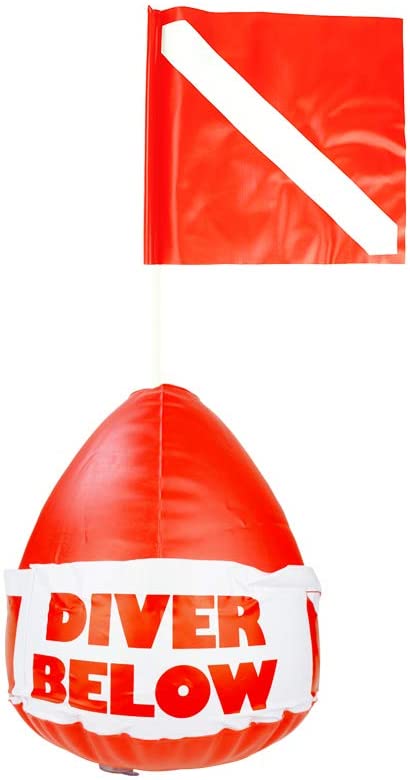 ScubaMax Infatable Heavy Duty PVC Dive Flag Float