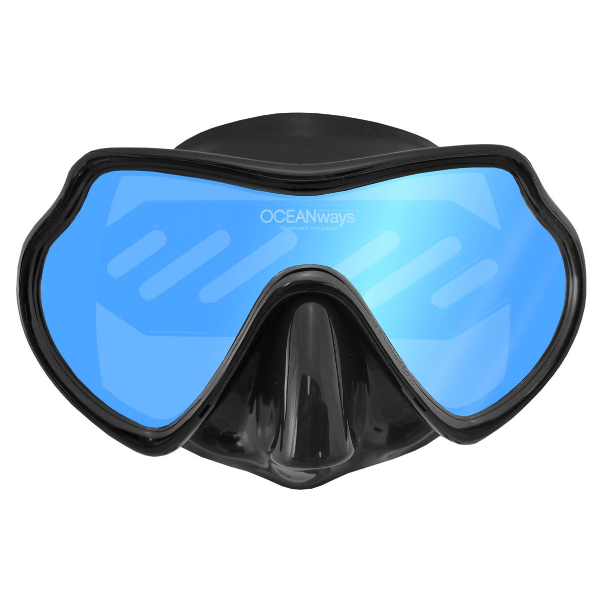 Oceanways SuperView AccuColor Rose Tint Dive Mask