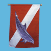 Trident Dolphin Dive Flag
