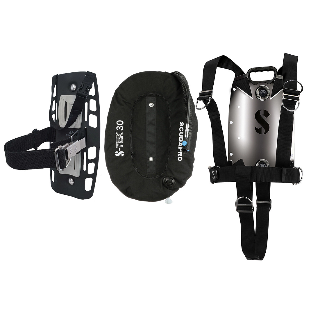 ScubaPro S-TEK Donut Wing 30 with Pure Harness and Tank Adapter