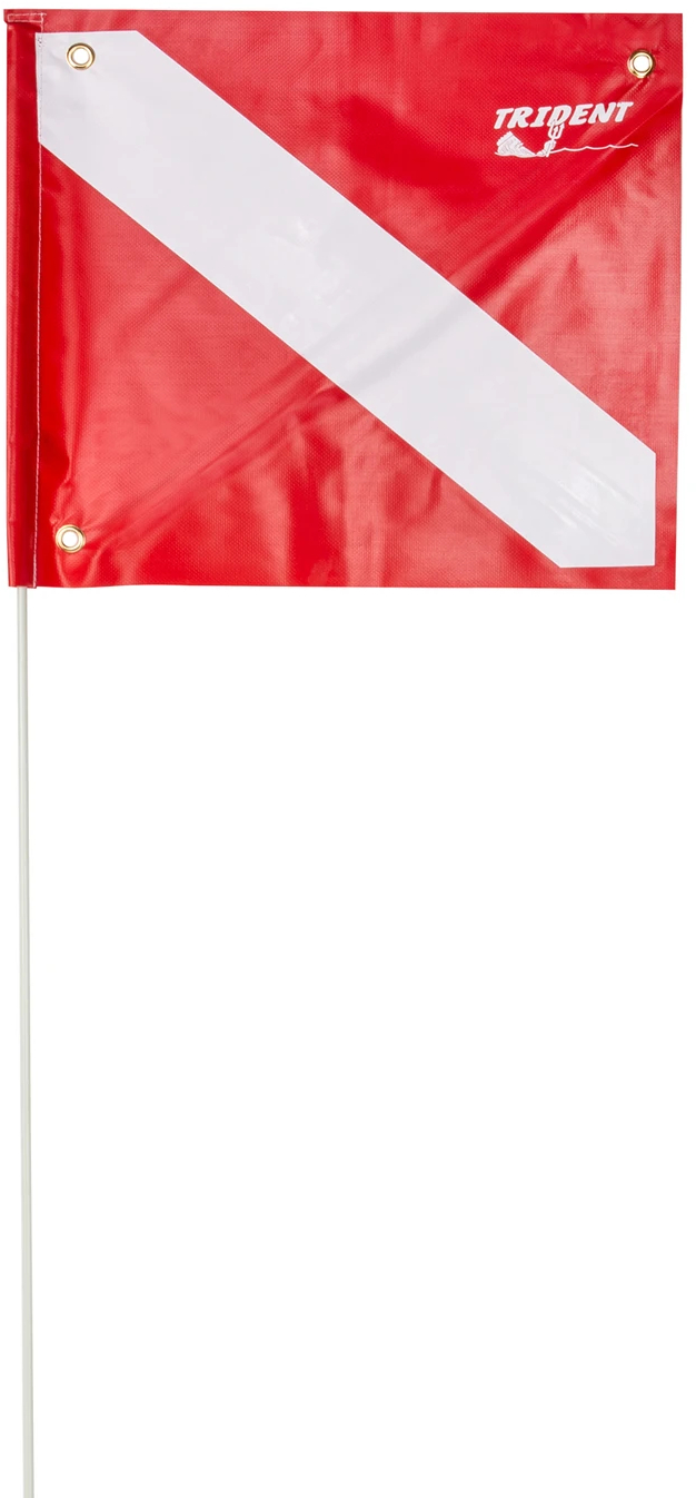 Dive Flag 14x16 with Stiffener and Pole