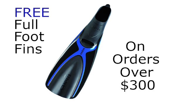 Free Full Foot Fins On Orders Over $300