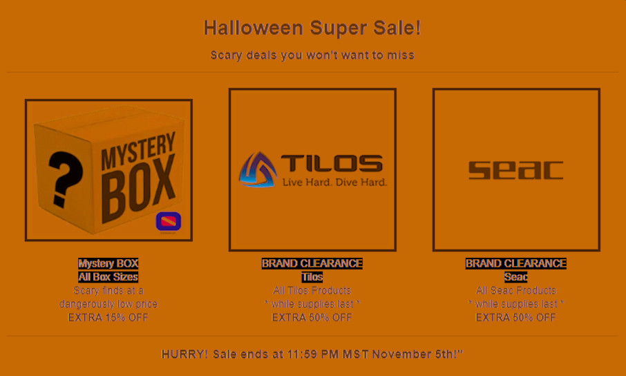 Halloween Super Sale!