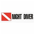 Trident Night Diver Scuba Diving Bumper Sticker