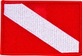 Innovative Emroidered Medium Dive Flag Patch