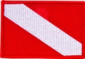 Innovative Emroidered Medium Dive Flag Patch