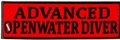 Innovative Emroidered Advanced Openwater Diver Patch