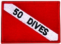Innovative Emroidered 50 Dives Dive Flag Patch
