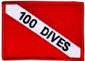 Innovative Emroidered 100 Dives Patch