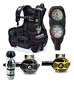 Cressi Start Pro Weight Integrated BCD Reg Gauge Dive Package