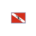 Trident Dive Flag Sticker