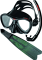 Seac Shout Fins Cove Mask and Top Flex Snorkel