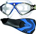 Seac Vision HD Goggles and Vela Fins