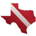 Trident Large Texas State Dive Flag Sticker