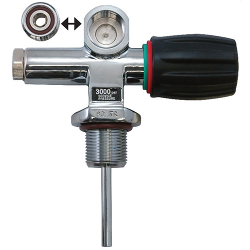 thumbnail image 2 of XS Scuba PVD Pro Valve - Aluminum Cylinders 3000 Psi 2 of 12
