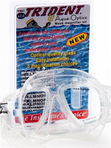 Trident Aqua-Optics Instant Prescription Magnification For Your Dive Mask 3.0 