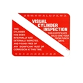 Scuba Tank Visual Inspection Sticker VIP