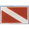 Trident Small Dive Flag Patch 3/4 in. x 1 1/8 in.