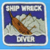 Trident Ship Wreck Scuba Diver Patch