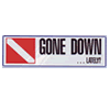 Trident 'Gone Down Lately' Scuba Dive Flag Bumper Sticker