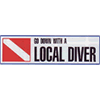 Trident Go Down with A Local Diver Bumper Sticker