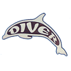 Trident Dohpin Diver Stick-On-Emblem