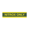 Trident Large Nitrox Only Tank Sticker 23 x 6