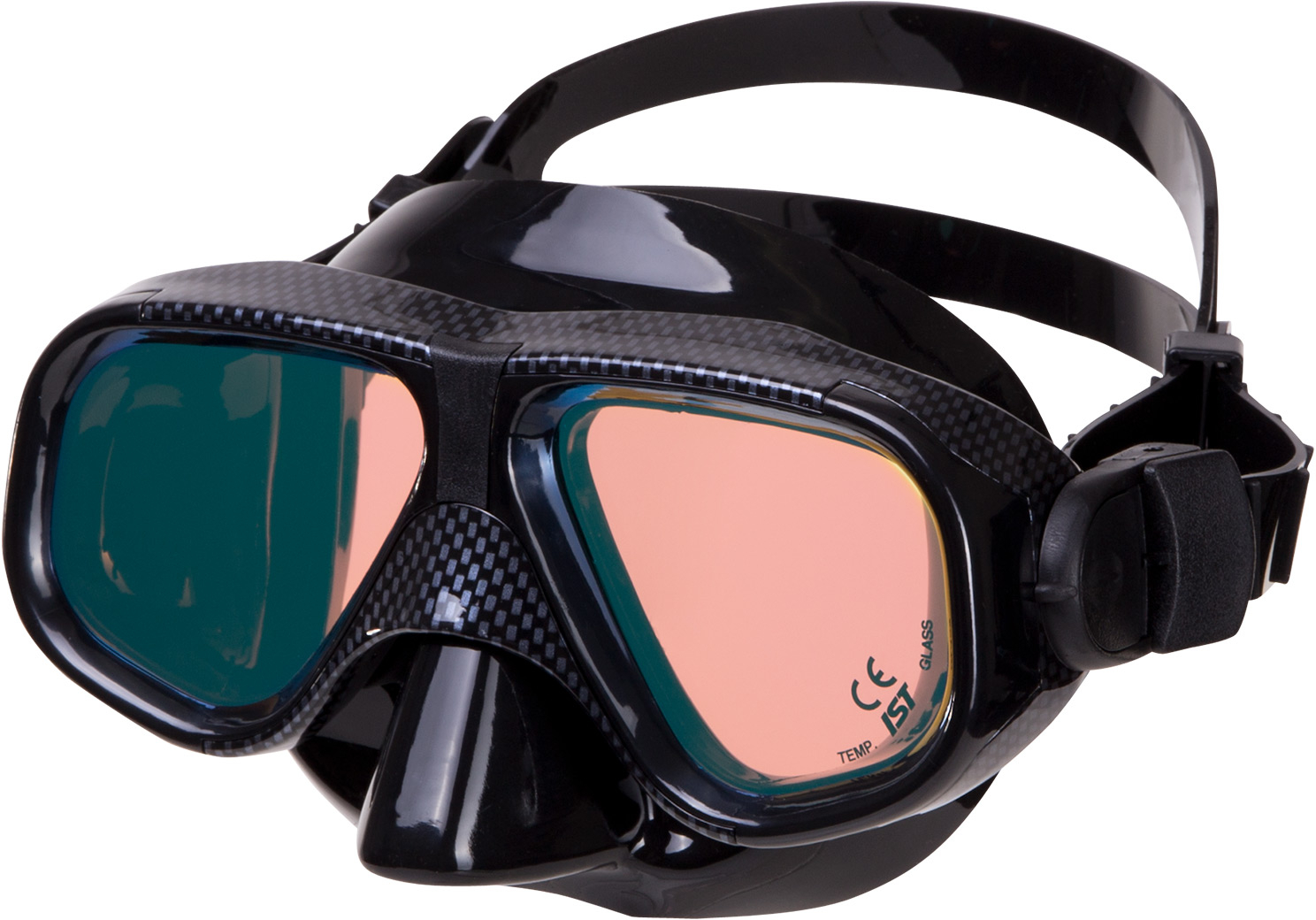 IST Carbon Fibre Vega 2 Window Spearfishing Dive Mask