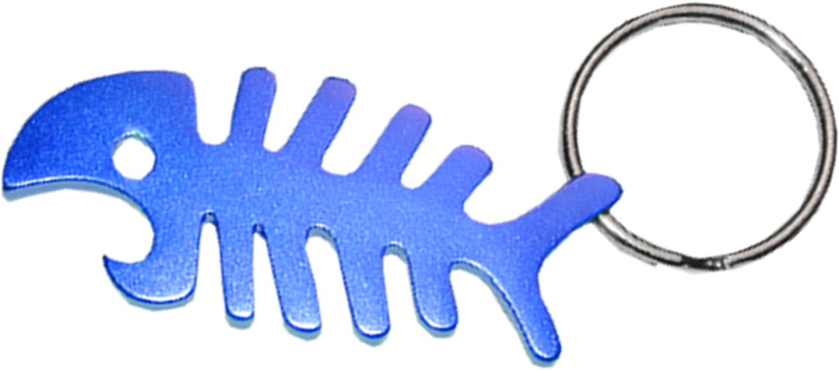 Innovative Bone Fish Key Chain Bottle Openers Assorted Colors
